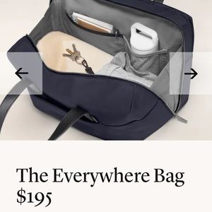 NEW Away Navy Shoulder Bag, Duffel, Carry On and coordinating dust jacket.